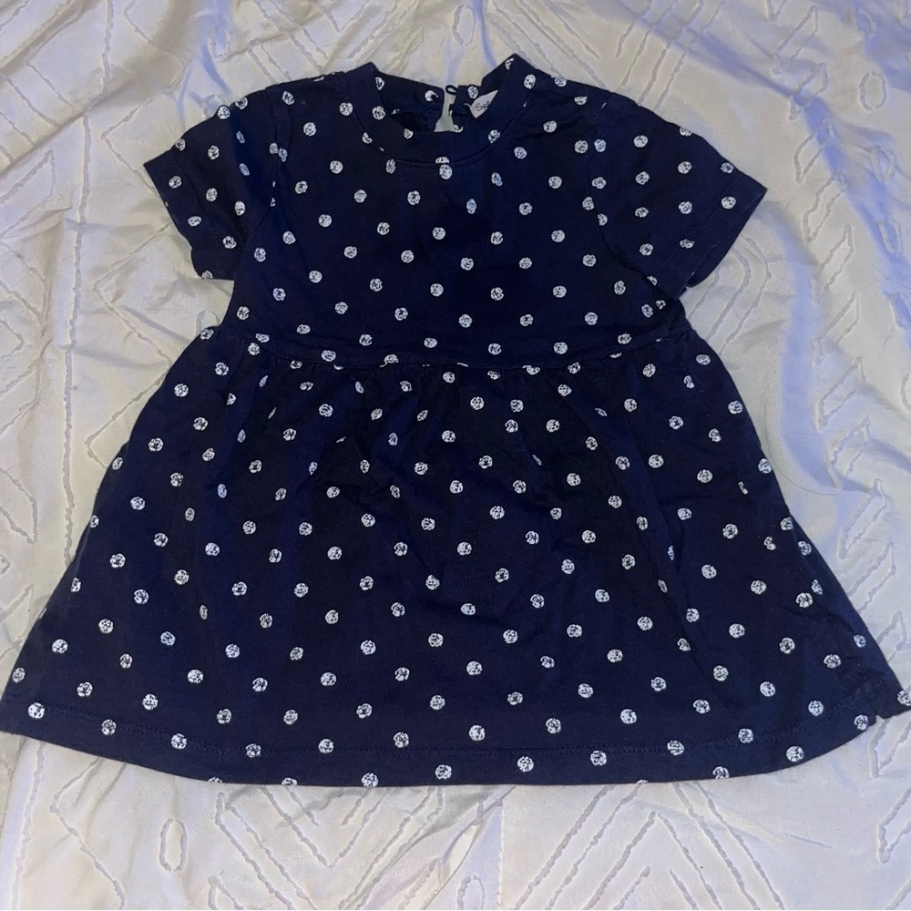 Splendid Navy Polka Dot Kids Dress